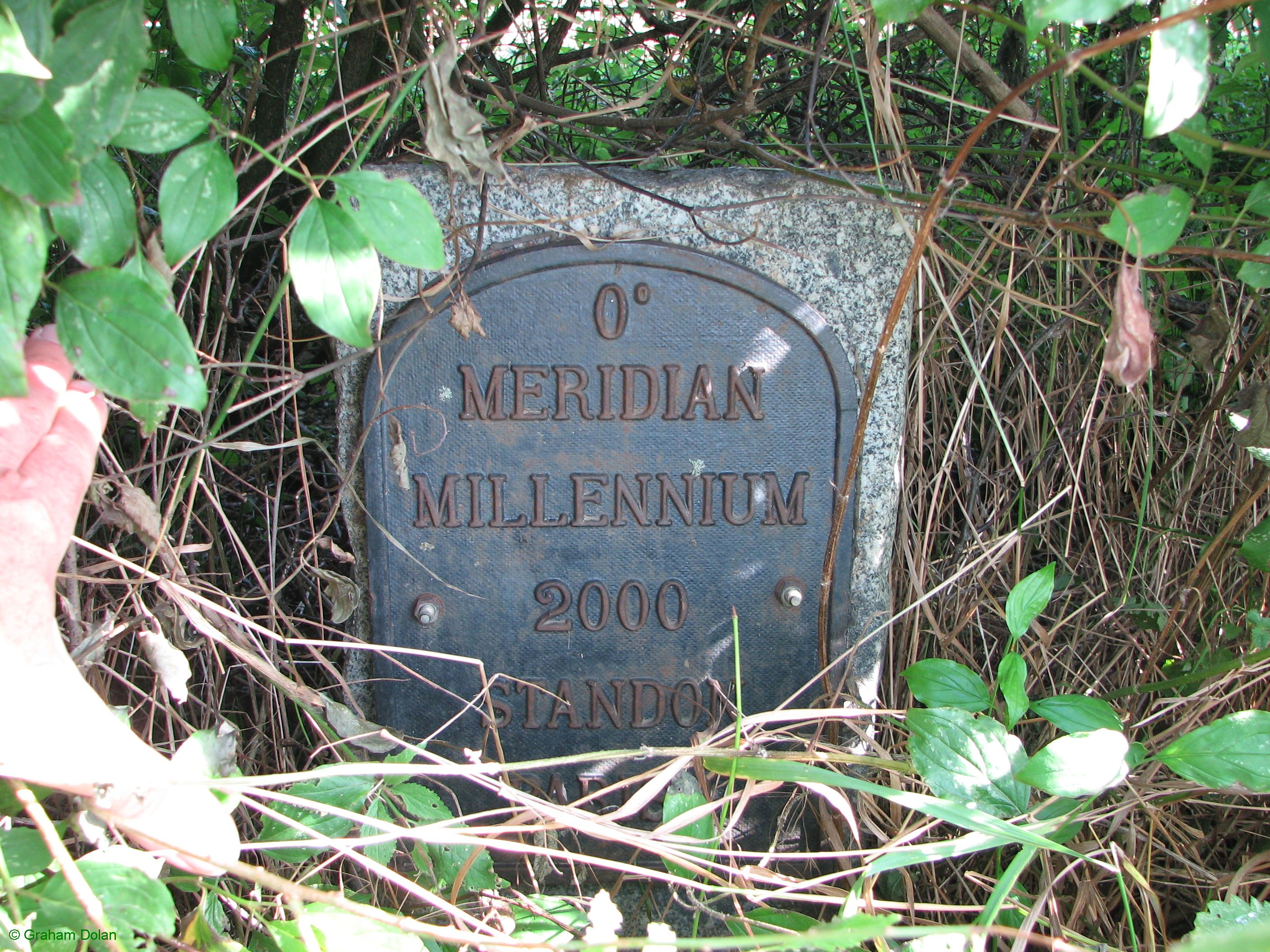 Greenwich Meridian Marker; England; Hertfordshire; Nr Barwick